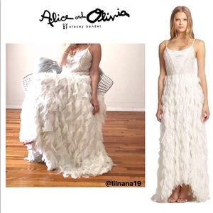 🆕🏷 ALICE + OLIVIA Long Maxi Gown Dress Sz 2